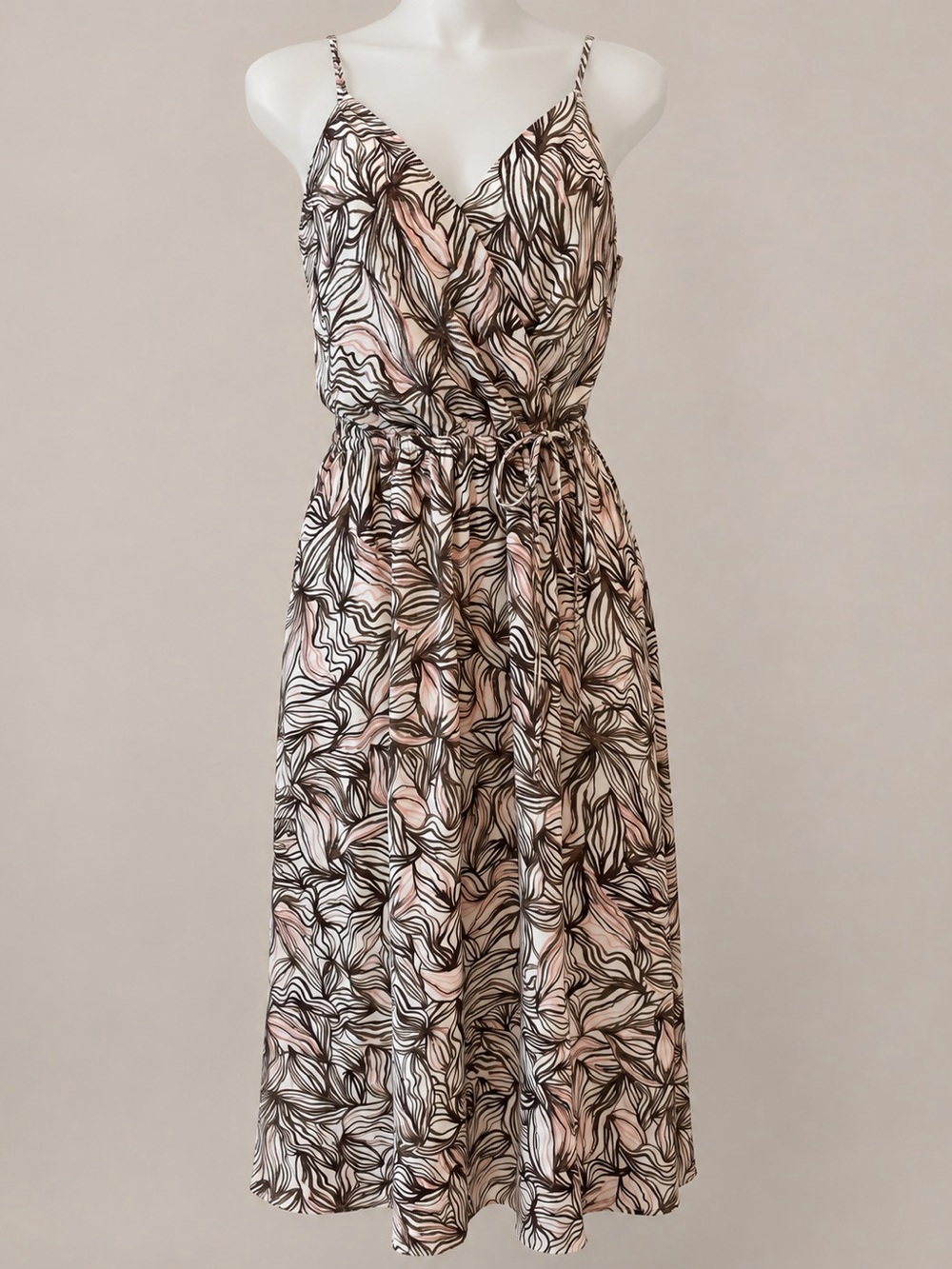 Mossimo Abstract Floral Print Maxi Dress Size Small